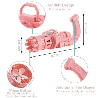 Electric bubble gun